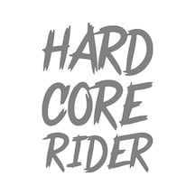 Hard Core Rider Sticker 17x17 Cm Gri