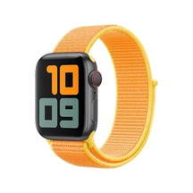 Apple Watch Uyumlu8 45mm Kordon Hasırlı Kumaş Turuncu