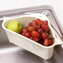 Vantuzlu Üçgen Sebze Meyve Lavabo Raf Evye Süzgeç Sünger Tutucu Düzenleyici Mutfak Organizer Plastik Diğer