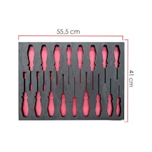 Dorf Takım Arabası Içi Boş Eva Tornavidalar Için 17 Adet Bölme 55,5cm X 41 Cm