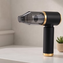 El Tipi Şarjlı Mini Süpürge 2in1 Çekme & Üfleme - Oto & Ev Standart