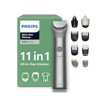 Philips Multigroom Series 5000 Hepsi Bir Arada Yüz, Baş Ve Vücut İçin 11 Parçalı Sakal Düzeltici Ve Saç Düzeltici, Kendiliğinden Bilenen Metal Bıçaklar, 17 Uzunluk Ayarı 0,5-16 Mm , Model Mg5951/15 Diğer