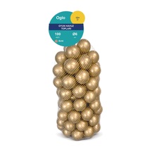 Gold Havuz Topu 100 Adet Yumuşak Oyun Havuzu Topları, Filede 1+ Yaş