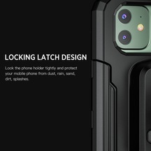 Geeroyoo "360 Dönebilen Su Geçirmez Bisiklet Telefon Tutucu - Mtb, Scooter Ve Motosikletler İçin"