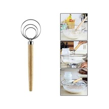 Ulzyvf Yumurtası Tutar Taşınabilir Pişirme Paslanmaz Paslanmaz Mutfak Mikser Kılavuz Kazançılar İnç Hamur Hamur Ekmek Dıy Danimarka Çırpma Çırpıcı Çelik Çelik Bakeware Aracı Ahşap 9 İx Paslanmaz Çelik