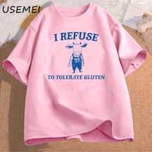 Flood Of Style Ben Laktoz T Shirt Pamuk Çöp Panda T-shirt Boy Erkekler Giyim Baskılı T-shirt Vintage İğnelem Pembe