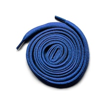 Hapshoe Saks Mavisi 1 Cm Kalınlığında 1 Çift Yassı Spor Ayakkabı Bağcığı Mavi