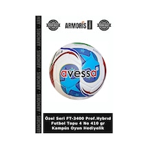 Özel Seri Ft-3400 Prof.hybrıd Futbol Topu 4 No 410 Gr Kampüs Oyun Hediyelik Çok Renkli