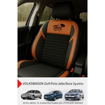 Thor Tay Tüyü Oto Koltuk Kılıfı Volkswagen Bora-golf-jetta-polo Uyumlu Taba