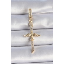 Pirinç Gold Renk Zirkon Taş Detaylı Elif Model Anka Kuşu Figür Ajda Charm Pirinç Gold Renk Zirkon Taş Detaylı Elif Model Anka Kuşu Figür Ajda Charm