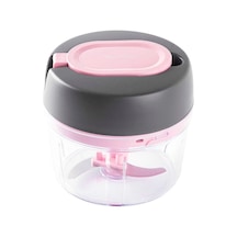 Tantitoni Füme Pembe Küçük Pratik Doğrayıcı 400ml Pembe