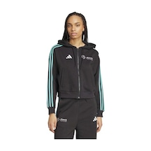 Adidas Kadın Full Zip Hoodie Mercedes Dna Siyah