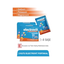 Electrovit Portakal Sodyum, Potasyum, Magnezyum İçeren Elektrolit Tozu 2 X 8 Saşe