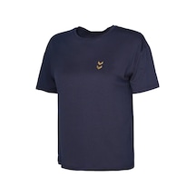 Hummel Sajar S/s 912340-7459 Lacivert Kadın T-shirt Lacivert
