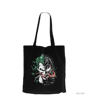 Joker Venom Siyah Kanvas Bez Çanta Siyah