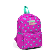 Coral High Kids Pembe Kalp Desenli İki Bölmeli Yuva Sırt Çantası