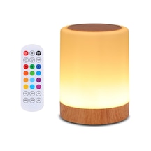 Dokunmatik Başucu Masa Lambası, 13 Rgb Renk Ve 5 Parlaklık, Usb Şarj Edilebilir Masa Lambası, Rgb Renk Değiştiren Diğer
