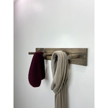 Ahşap Askılık, Ahşap Vestiyer, 5 Askılı Duvar Askılığı Ceviz