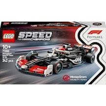 Moneygram Haas F1 Vf-24 Yarış Arabası 77250 10 Yaş Ve Üzeri Kız Ve Erkek Çocukları İle Motorseverler İçin Sürücü Minifigür İçeren Yapım Ve Sergileme Seti 263 Parça