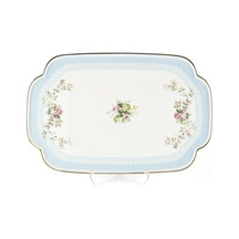 Mikasa Moor Rose Charm Servis Tabağı 32x21cm Beyaz