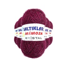 5 Adet Mimoza Kristal Işıltılı Şal Patik Yelek İpi 26 Çok Renkli