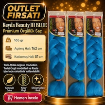 3 Paket / Afrika Örgüsü Ve Rasta İçin Sentetik Saç Blue3 - Abay-892947 Çok Renkli