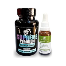 Supreme Premium Erkeklere Özel 30lu Katılık Ve Maximum Energy + Yanında Prost-up 30ml Pırostat Içeceği