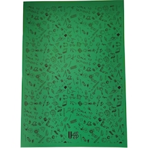 100 Yaprak Kareli Defter Plastik Kapak A-4 1 Adet Pp Kapak Büyük Boy Kareli Defter 100 Sayfa A4 Desenli Kapak Yeşil
