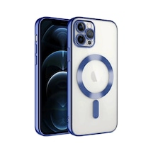 Apple Uyumlu iPhone 14 Pro Max Kılıf Kross Magneticsafe Kapak - Lacivert Çok Renkli,