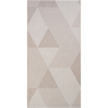 Cool Halı Grande 03 Bej Balkon Kilimi İnce Antre Hol Halısı Kaymaz Tabanlı Halı Yolluk Mutfak Kilimi