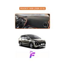 Peugeot 3008 2008-2016 Uyumlu Torpido Örtüsü Yansıma Önleyici Tam Koruma Kolay Montaj J10