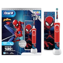 Oral-B D100 Vitality Spiderman Özel Seri Çocuklar İçin Ekstra Yumuşak Şarj Edilebilir Diş Fırçası + Seyahat Kabı