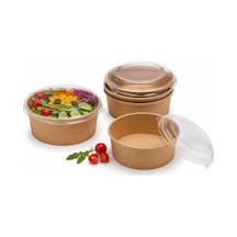 750 Cc Kraft Salata Kasesi 500 Adet 26 Oz Kâğıt Salata Kabı - 913791966