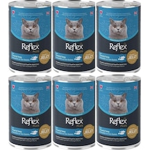 Reflex Plus Jöle İçinde Et Parçacıklı Alabalıklı Ve Ton Balıklı Yetişkin Kedi Konservesi 400 Gr 6 Adet