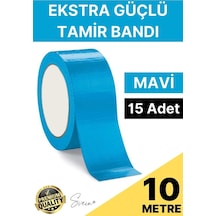 15 Adet 10 Mt Mavi Tamir Takviye Kapatıcı Güçlü Onarım Bandı Su Geçirmez Sızdırmaz Dayanıklı Çatlak