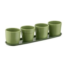 Kaktüs Saksı 4'lü Set Mint 0,12 4 Lt 295 65 65 Mm