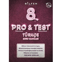 8.Sınıf Pro&Test Türkçe Soru Bankası- Bilfen Yayınları