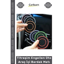 Bardaktutacağı Kaymaz Koruyucu Silikon Dayanıklı Estetik Titreşim Engellen Oto Araç İçi Bardak Matı