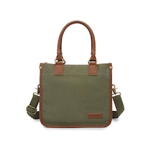 Kanvas Kumaş Kadın Çantası Elden Tutmalı Smart Bags 1333 Haki