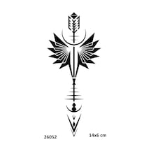 Airbrush Tattoo Kanatlı Ok Yapışkanlı Stencil Süsleme Ve Boyama Kalıbı Stencil Kalıp