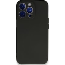 Newface Apple Uyumlu iPhone 13 Pro Max Kılıf First Silikon - Siyah Siyah