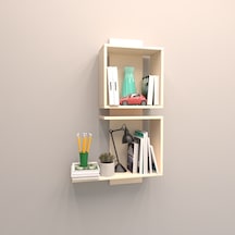 Rafkestir Artı Duvar Raf Set Krem ( Parlak )