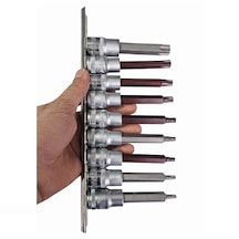Ht- Rico 10 Parça 1/2 Uzun Lokmalı Torx Bits Uç Seti