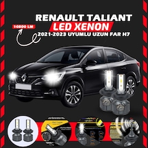 Renault Taliant 2021-2023 Uzun Far Uyumlu Şimşek Etkili Led Xenon Premium Series H7