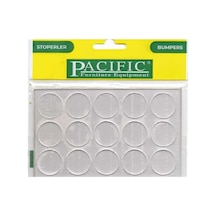 Cateksss Pacific Okyanus 22 Mm Silikon Bazlı Yapışkanlı Cam Masa Altı, Cam Altlığı Şeffaf - 52 Li Paket