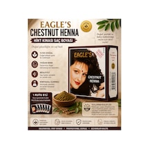 Chestnut Henna Hint Kınası Saç Boyası Kestane Renk 6 Lı Kutu Doğal Görünümlü Saç Boyası Renk