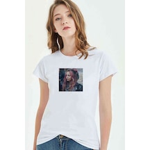 Riverdale Toni Topaz Baskılı Beyaz Kadın Tshirt