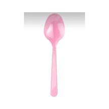 Plastik Kaşık 25 Adet Pembe Parti Malzemeleri