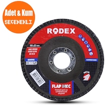 Rodex Ahşap Flap Disk Zımpara 40-60-80-120 Kum 115 Mm 1-50 Adet (495386694)