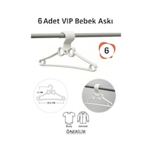 Bebek Elbise Askısı 6 Adet Fiyonk Plastik Beyaz Bebek Kıyafet Askısı Vıp Plastik Beyaz Tr Diğer